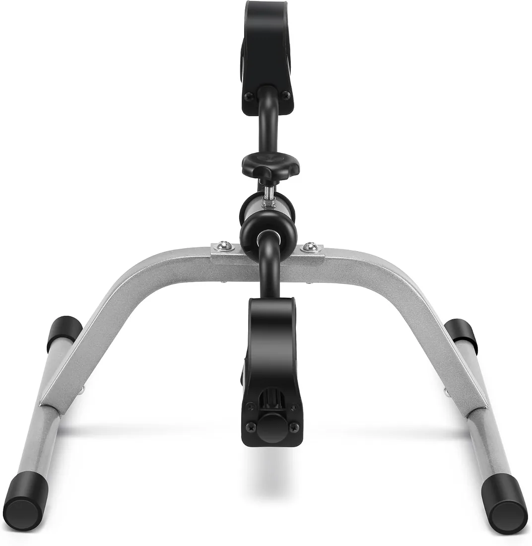 RYGEO Ejercitador de pedales para debajo del escritorio, mini ejercitador de pies, resistencia ajustable, silencioso, para el hogar, fitness, gimnasio, entrenamiento, piernas, brazos foto 2