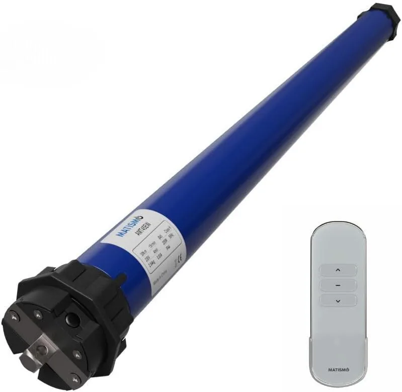 MATISMO Motor para persiana con mando y wifi integrado AMT35EW - Para eje de 40 mm - Smart Life o Tuya