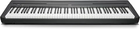 Yamaha P-45 - Piano digital ligero y portátil para aficionados y principiantes, color negro