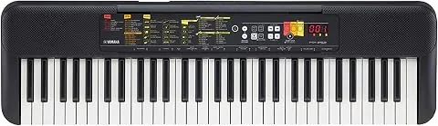 Yamaha PSR-F52 - Teclado digital portátil y compacto con 61 teclas, 144 voces de instrumentos y 158 estilos de acompañamiento, color negro