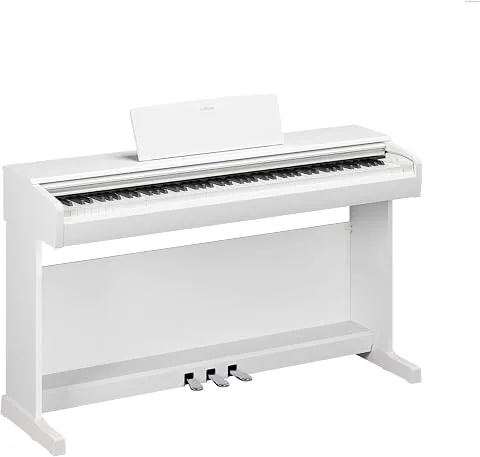 YAMAHA YDP-146 Piano Digital – 88 teclas contrapesadas (GHS), Voz de piano de cola CFX, altavoces de 8W, Bluetooth, 3 pedales, ideal para el hogar y para principiantes – Blanco foto 3