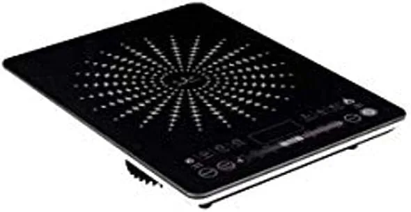 Jata VIN145 Placa de Inducción Portátil, Placas de 12 a 26 cm de Diámetro, 8 Funciones, Controles Táctiles, Display LED, Regulador Deslizante de Temperatura, Potencia 2100 W, Cristal de 4 mm foto 3