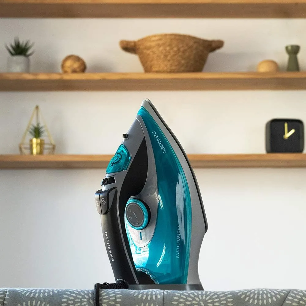 Cecotec Plancha Ropa Vapor Fast&Furious 5040 Absolute. 3000 W, Vapor 65 g/min, Golpe de vapor 230 g/min, Suela Turbo Slide, Modo ECO, Sistema de seguridad autoapagado, Antigoteo foto 2