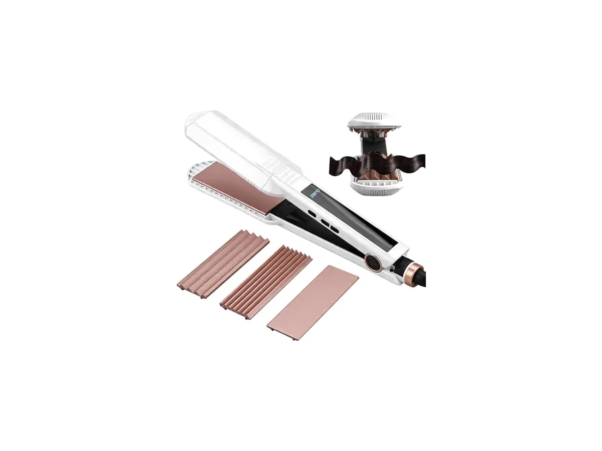 Planchas del Pelo Ceramic Crimp 3 in 1, Cerámica Anti-Estática