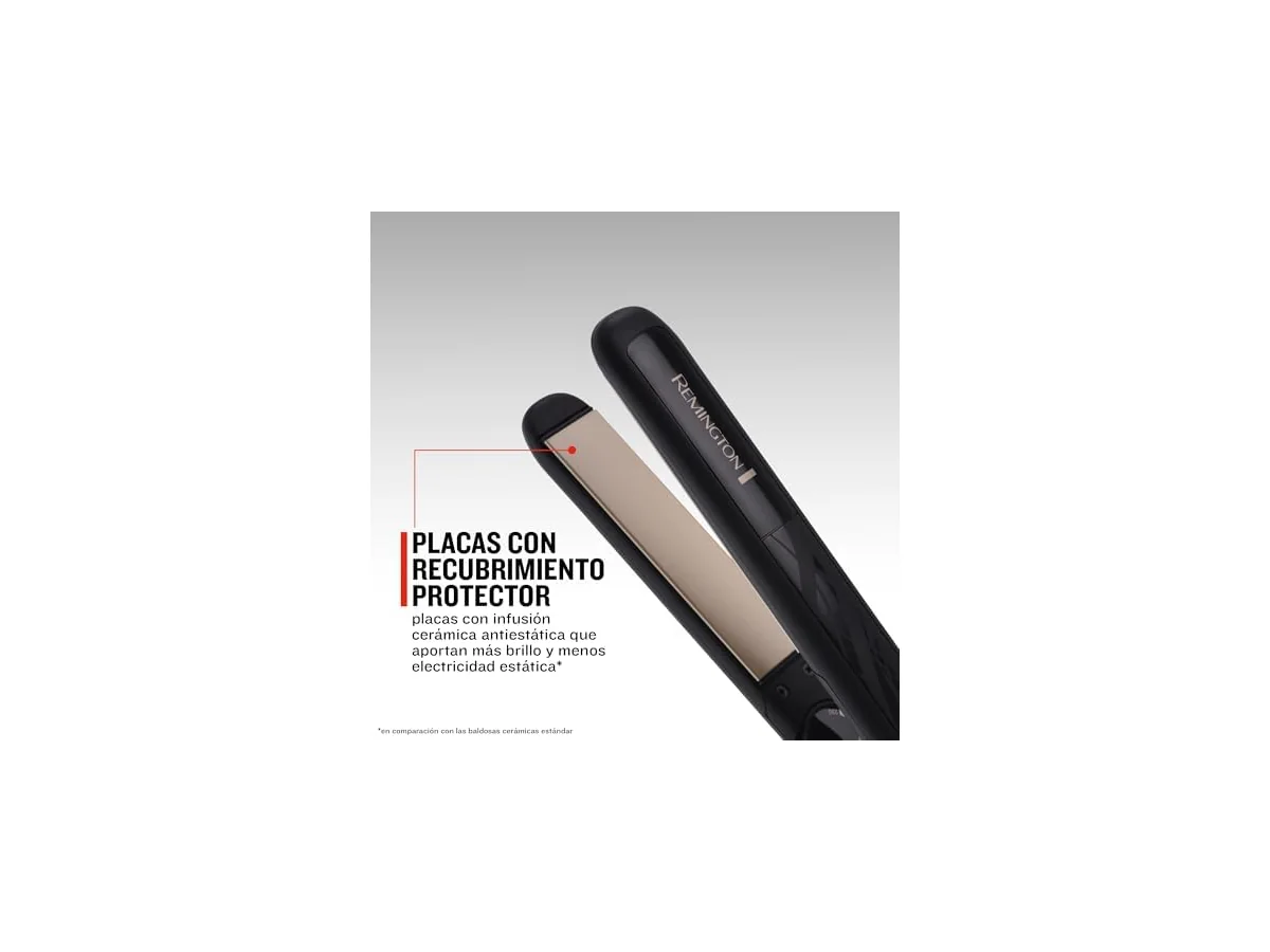 Remington Plancha de Pelo Ceramic Slim - Placas Flotantes Extralargas, Cerámica Anti-estática,… foto 2