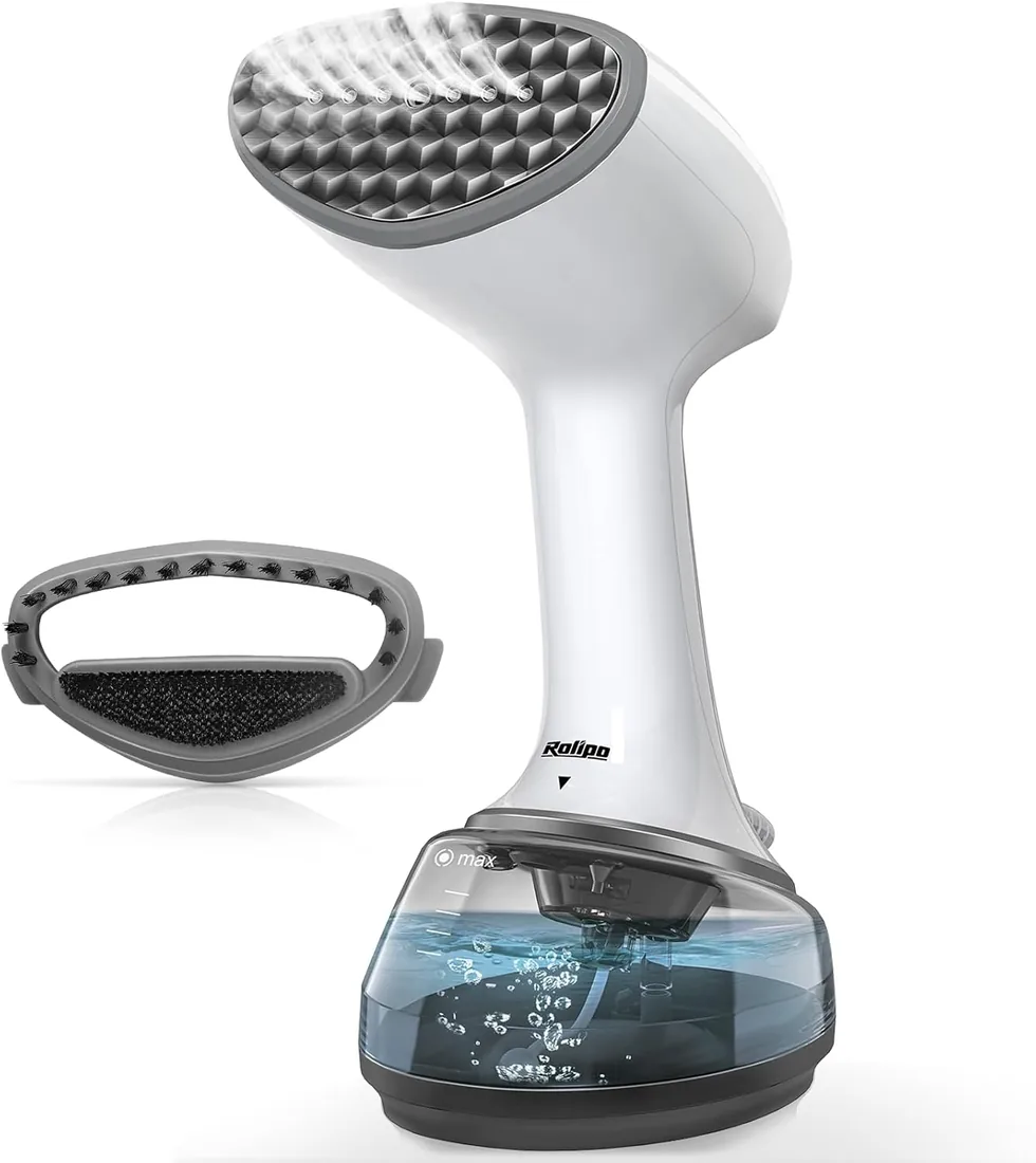 Rolipo Plancha Vertical Vapor 1700W con 360ml, Plancha de Viaje Portátil y Compacta, Ideal para Hogar, Oficina y Viajes