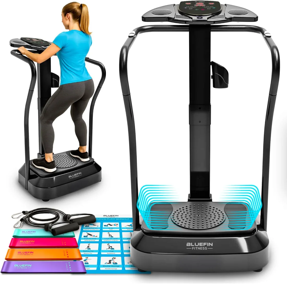 Bluefin Fitness Unisex Adulto Plataforma Vibratoria Pro, Negro, Modelo Pro foto 2