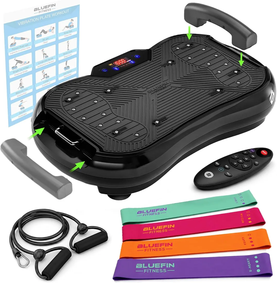 Plataforma Vibratoria Ultra de Bluefin Fitness Máquina de Ejercicios para en Casa