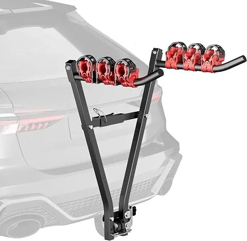 Wiltec Portabicicletas de Bola para 3 plazas – Soporte Resistente hasta 45 kg, Estructura de Acero Q235, instalación fácil, Transporte Seguro y Estable, Ideal para Coches y autocaravanas. foto 2