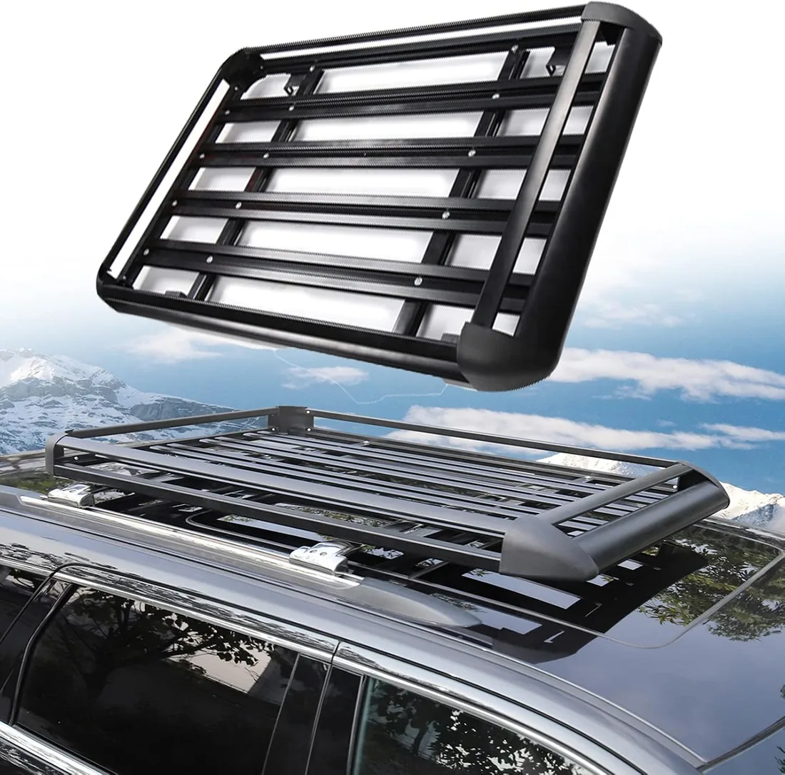 Cofre techo coche portaequipajes coche techo barras techo coche Portaequipajes para Coches Universales 127/140/160cm para Transporte Color,127X90cm