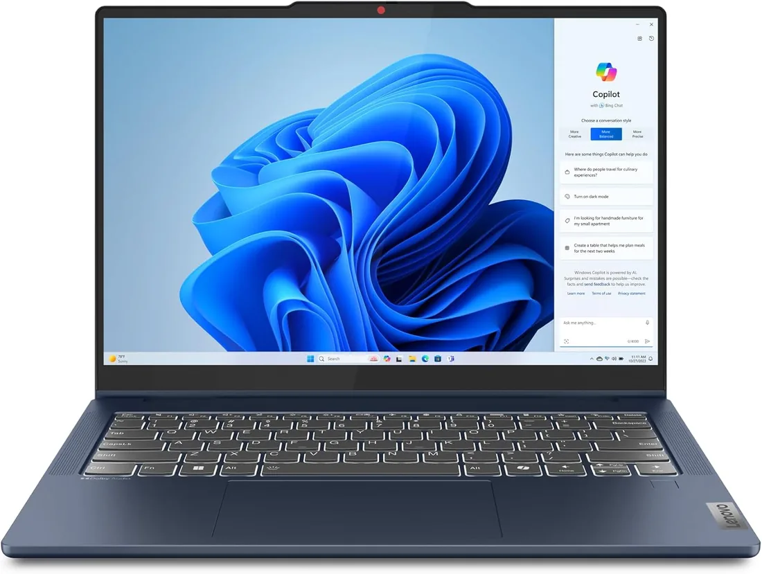 Lenovo IdeaPad 5 2-in-1 Gen 9 – Ordenador Portátil Convertible Táctil 14'' WUXGA (Intel Core i5-13420H, Intel UHD Graphics, 16 GB RAM, 512 TB SSD, Wi-Fi 6, Win 11 Home) Teclado QWERTY Español - Azul foto 2