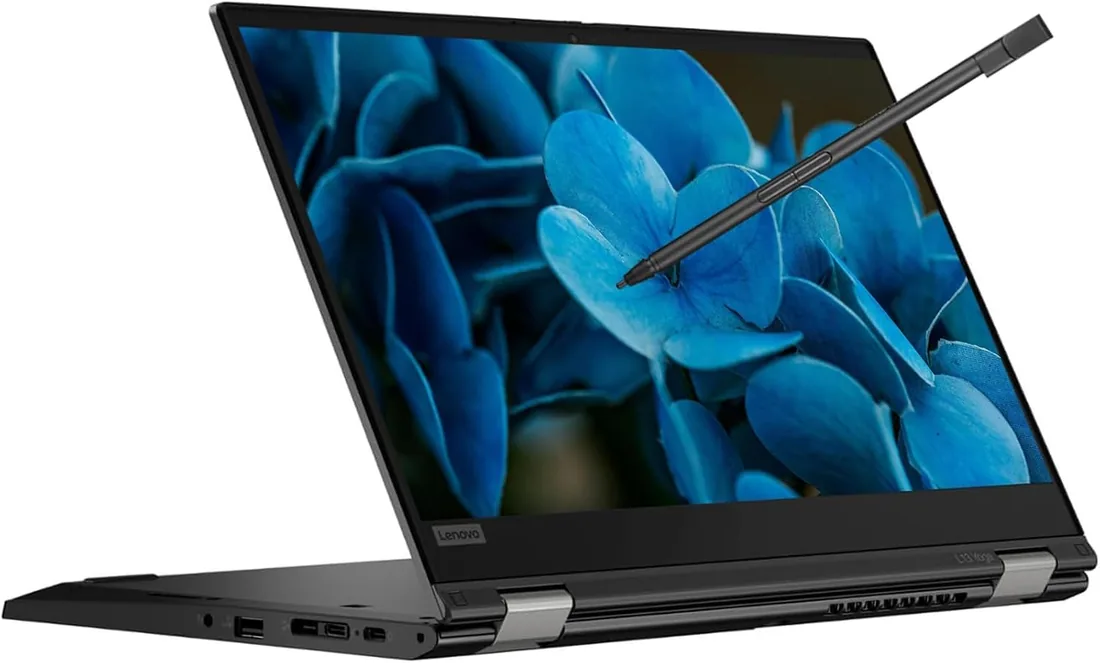 Lenovo ThinkPad L13 Yoga Gen 2 Laptop Win 11, computadora con pantalla táctil 2 en 1 de 13.3 pulgadas FHD, Core i5-1135G7, 16 GB de RAM, SSD de 256 GB, HDMI, USB-C, teclado Qwerty del Reino Unido foto 2