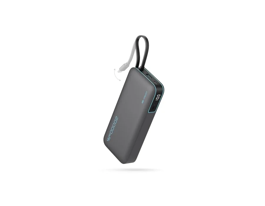CUKTECH CP25 Power Bank 20.000mAh, Batería Portátil con Cable USB-C Integrado, PD 45W powerbank con 1 x USB-A, Batería Externa Carga Rápida Compatible iPhone 17 Pro MAX, Galaxy, Xi foto 2