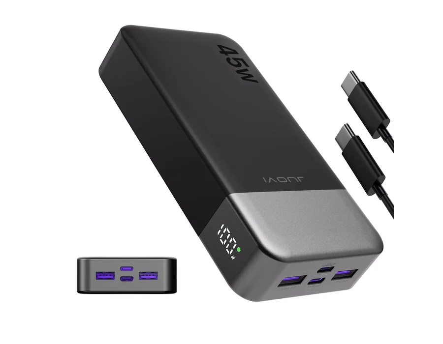 JUOVI Bateria Externa Carga Rapida, 45W Power Bank 20000mah Powerbank