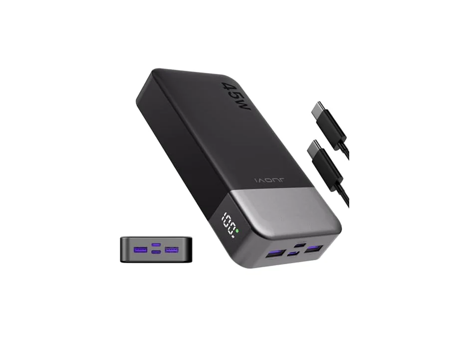 JUOVI Bateria Externa Carga Rapida, 45W Power Bank 20000mah Powerbank foto 2