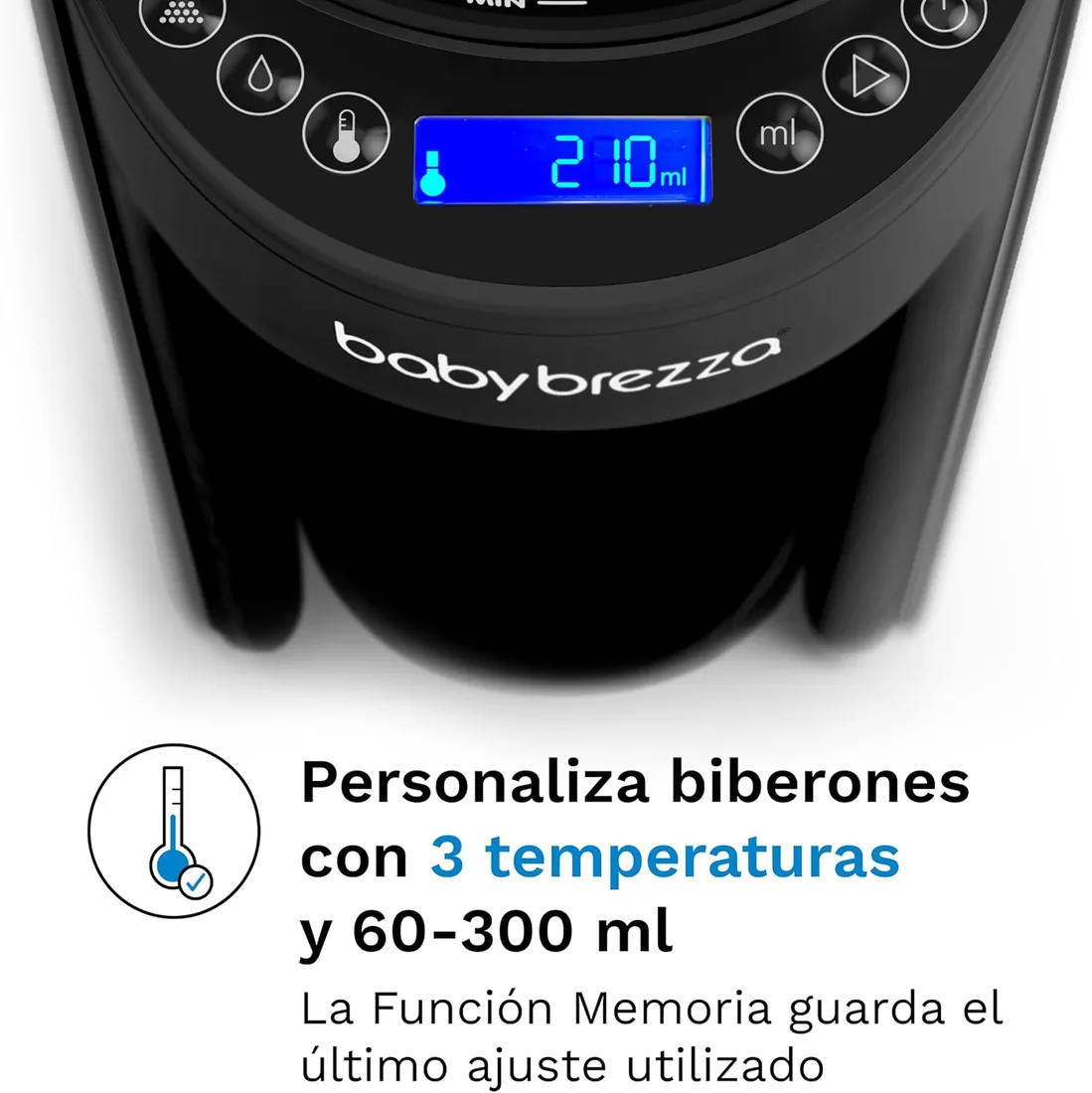 Baby Brezza - Formula Pro Advanced (Preparador de Biberones y Dispensador de Fórmula) - Automático - Dosifica Y Mezcla Agua Caliente Y Leche En Polvo Con Sólo Pulsar Un Botón (Negro) foto 3