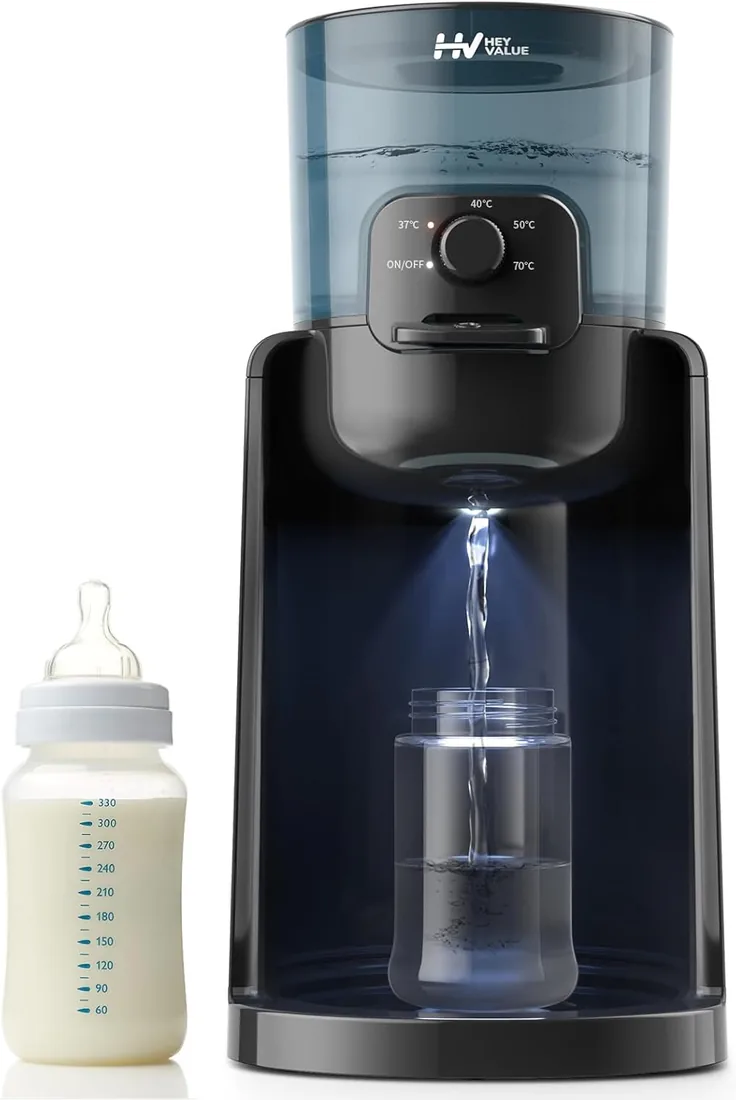 Preparador de biberones para bebés, calentador instantáneo de biberones para bebés, dispensador de agua para producción instantánea de biberones de fórmula, 4 temperaturas, 72 horas, termostato foto 3