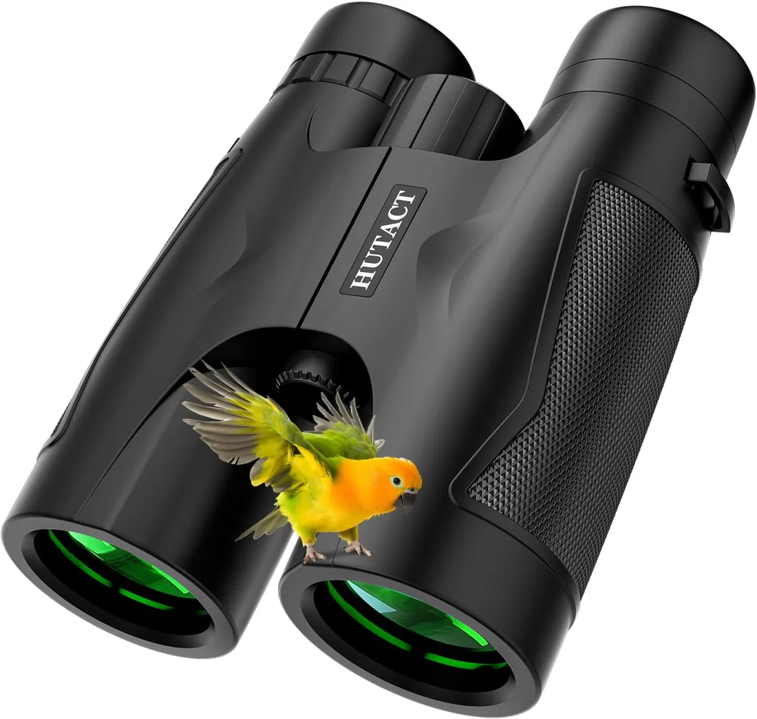 Prismaticos Profesionales Largo Alcance, Prismáticos 10x42 Lentes Completamente Cubiertos con Multicapa FMC para Conciertos, Teatro, ópera, para Viajeo, Observación de pájaros