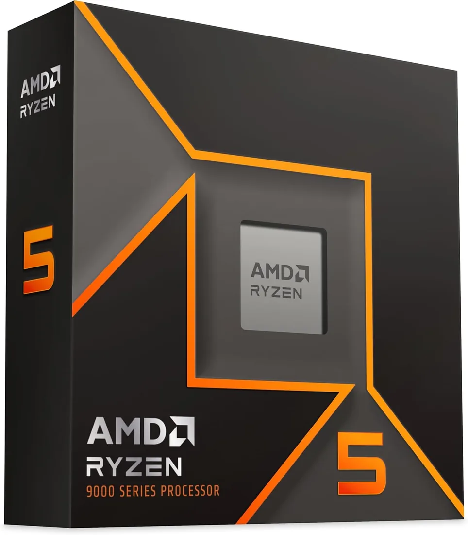 AMD Ryzen 5 9600X Procesador (Tarjeta gráfica Radeon integrada, 6 núcleos/12 Threads, 65W DTP, Socket AM5, 38MB Caché, Reloj de Aumento máx. hasta 5.4 GHz, sin Ventilador) foto 3