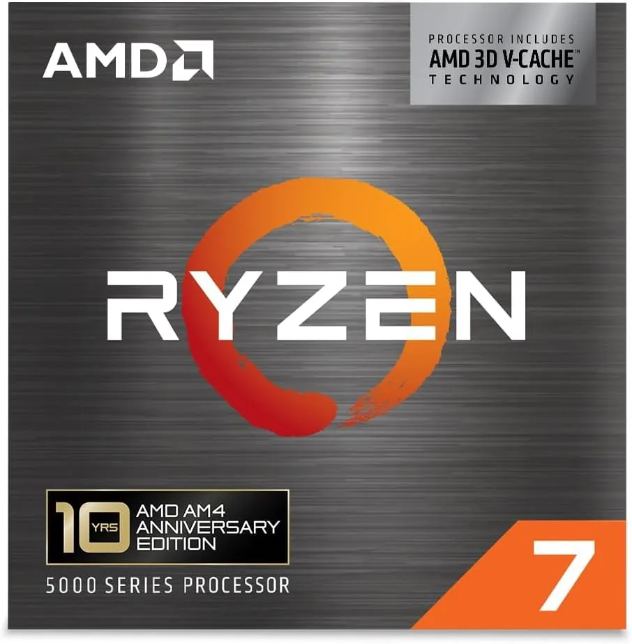 AMD Ryzen 7 5800X3D Edición 10.º Aniversario, procesador de sobremesa para Socket AM4 y Memoria DDR4. foto 2