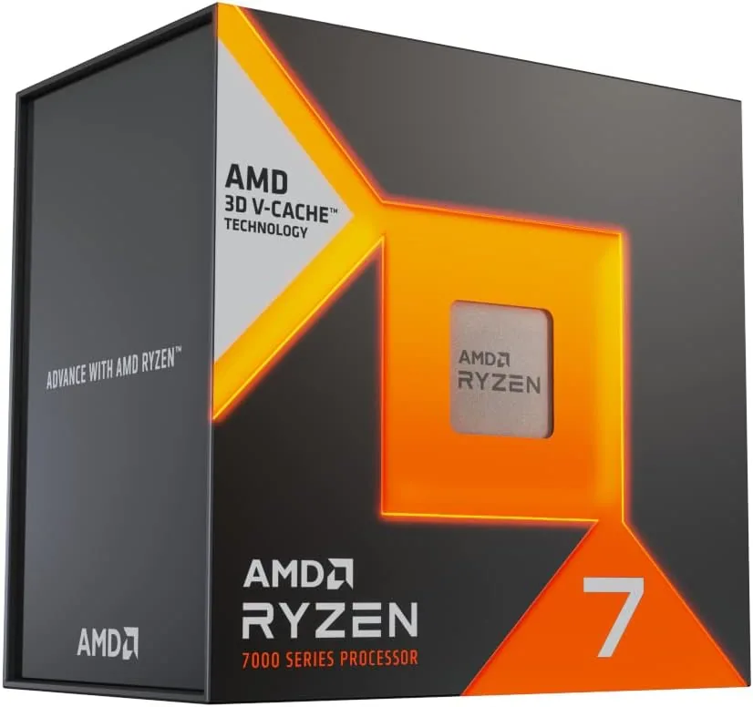 AMD Ryzen 7 7800X3D Procesador con tecnología 3D V-Cache (tarjeta gráfica Radeon integrada, 8 núcleos/16 threads,120W TDP,Socket AM5, 104MB Caché, Reloj de aumento máx. hasta 5.0 GHz, sin ventilador) foto 3