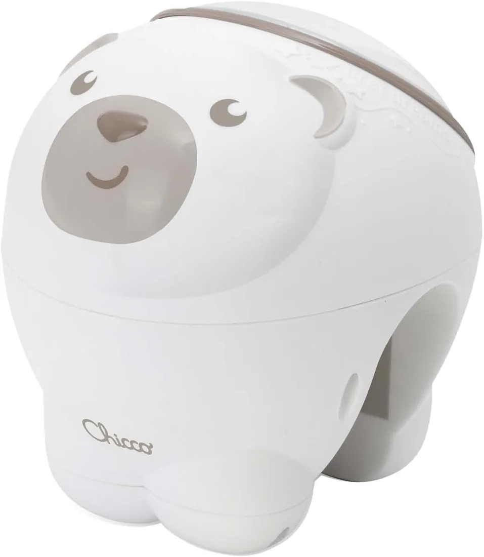 Chicco Proyector Oso Polar 2en1, para Cunas, Moisés y Camas Next2Me, Proyección Mágica Aurora Boreal, 30 Minutos de Música Clásica, Sonidos de Naturaleza, Funciones Personalizables, +0 Meses, Beige foto 2