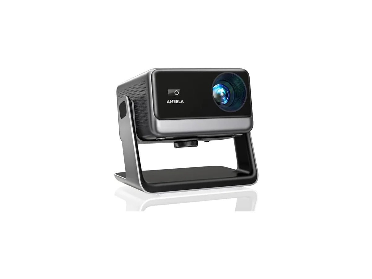 30000 Lúmenes Proyector Supported WiFi Bluetooth, AMEELA 1080P Videoproyector Compatible con…