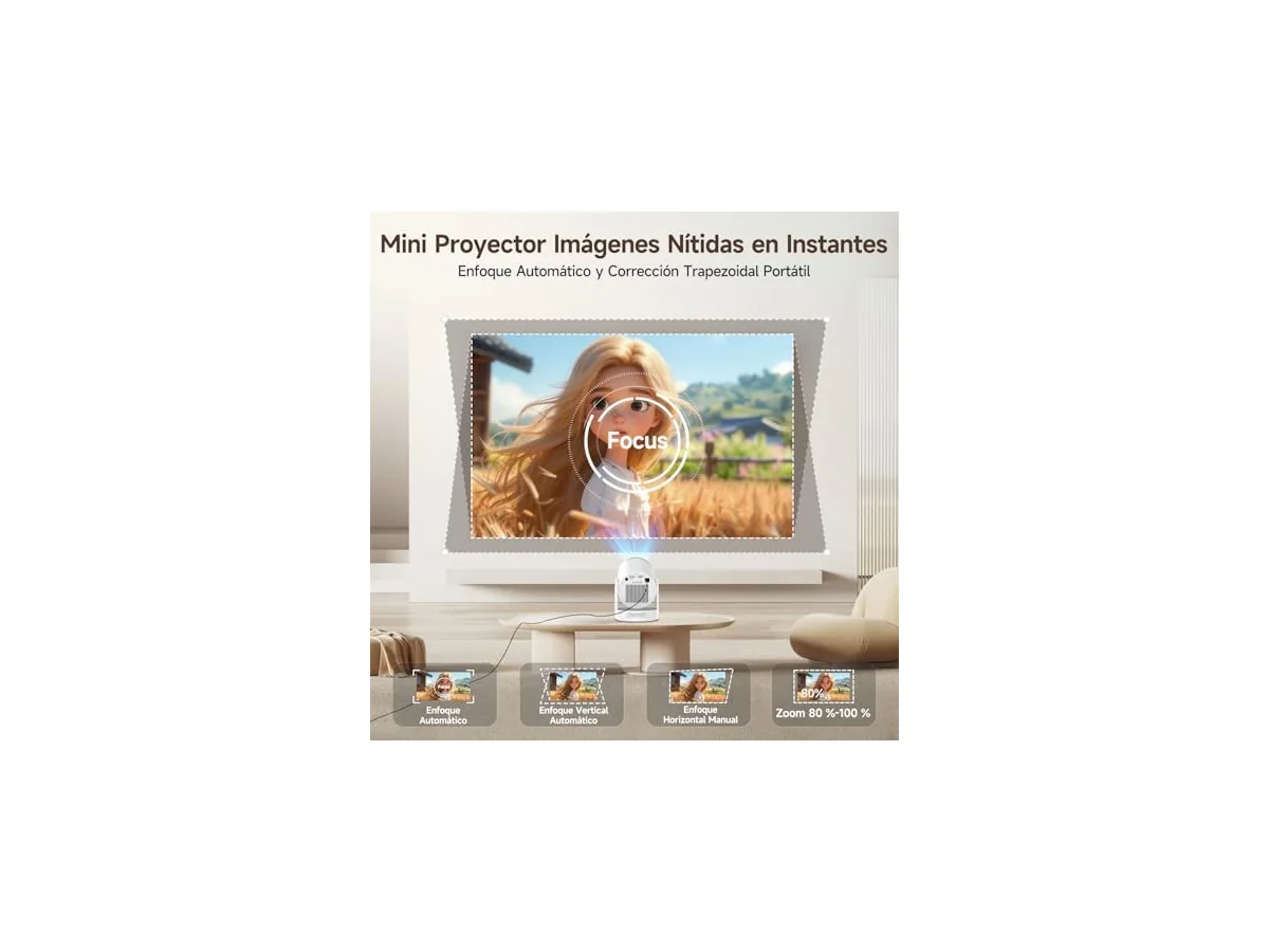 【Enfoque Automático】 Magcubic HY320pro Proyector Portátil Full HD 1080P foto 3