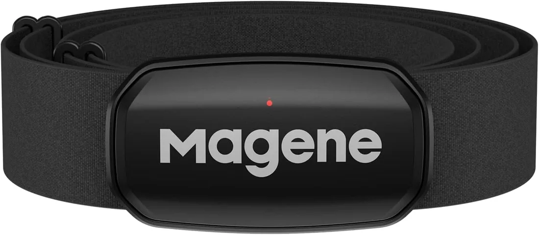 Magene H303 Heart Rate Monitor, Heart Rate Sensor Chest Strap, Protocol Ant+/Bluetooth, Compatible con iOS/Android APPs