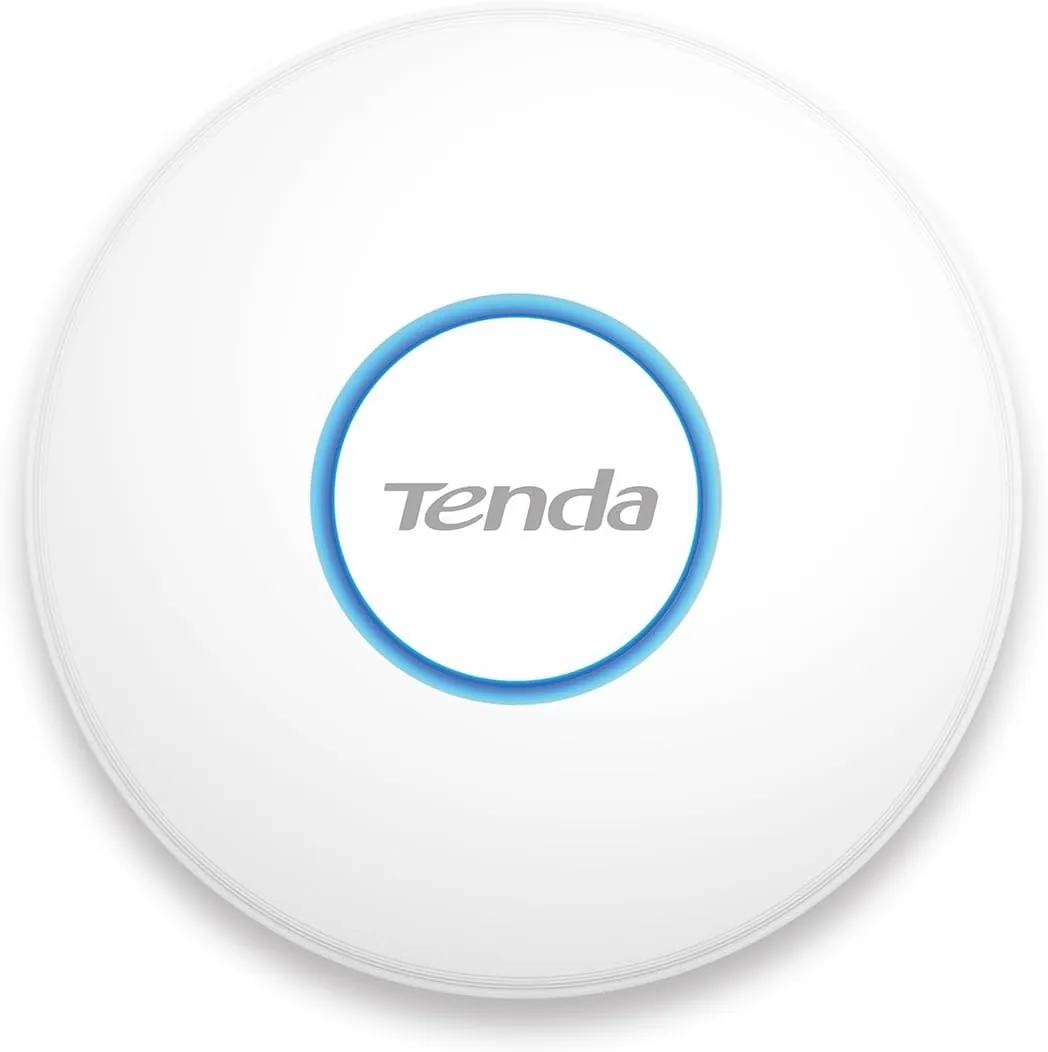 Tenda I27 Punto Acceso WiFi 6 AX3000 (PoE, Roaming, MU-MIMO, OFDMA, SSID) | Punto acceso WiFi 6 doble banda, PoE 802.3at, montaje techo, gestión App/web, múltiples SSID, blanco