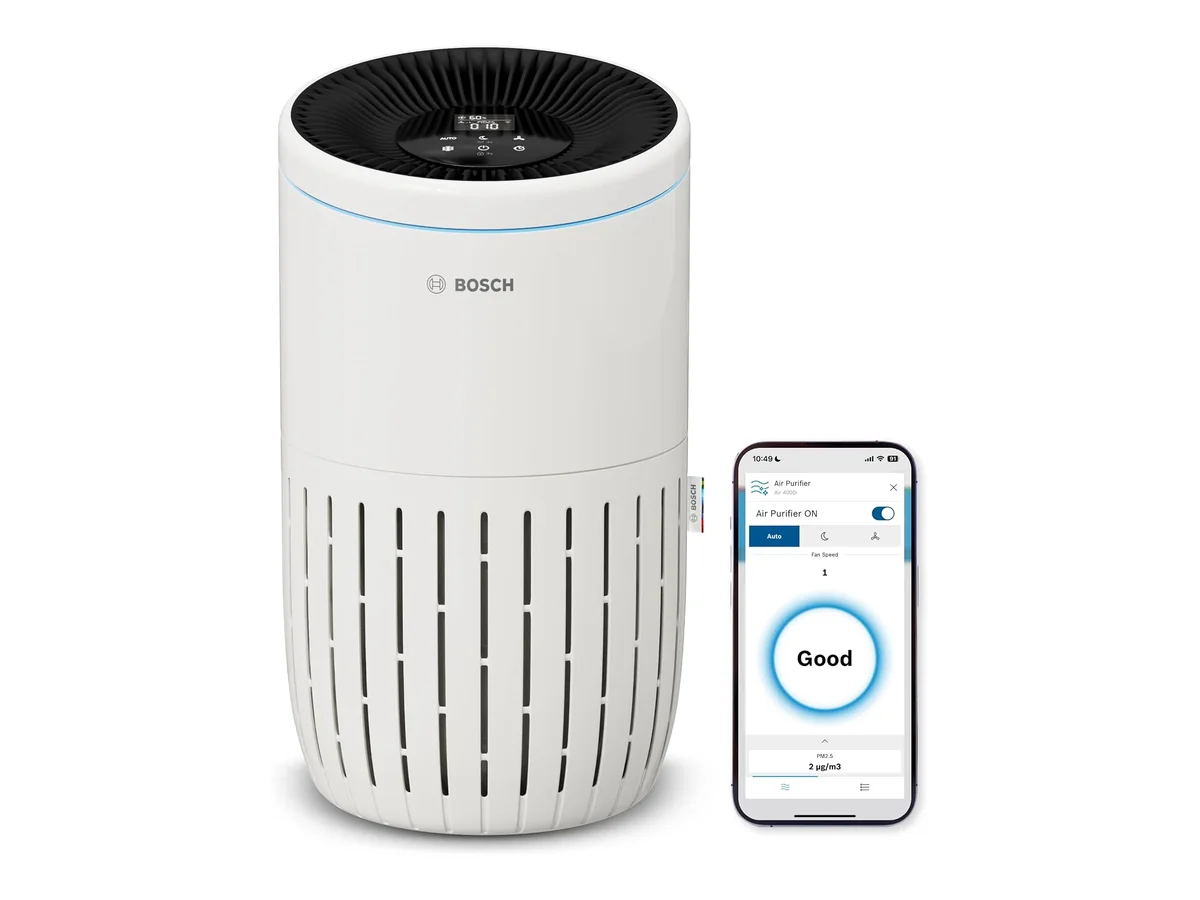 Bosch Air 4000i, Purificador de Aire con App, Hasta 62,5 m²