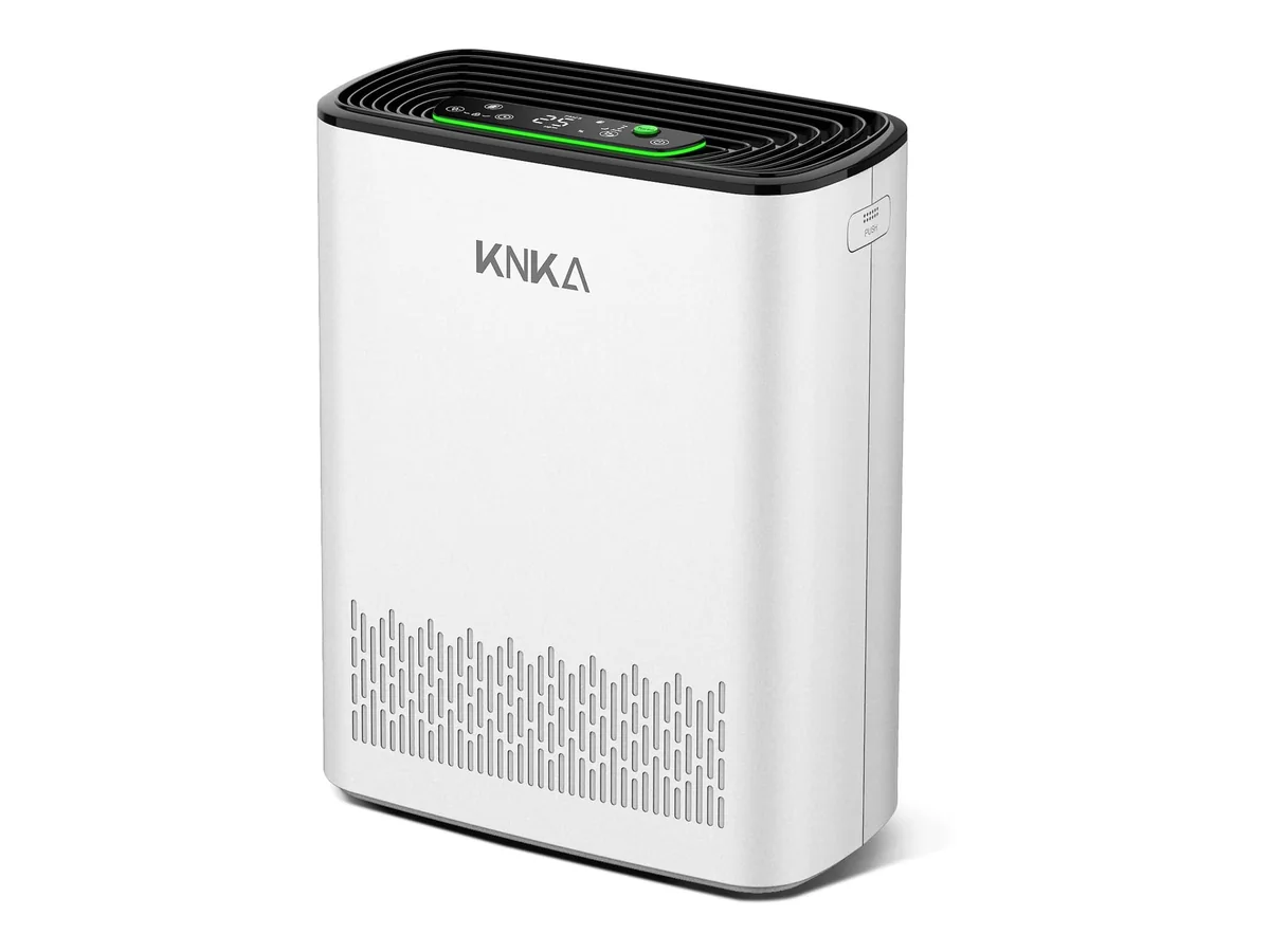KNKA Purificador de Aire Filtro HEPA sensor inteligente hasta 80 ㎡ Blanco