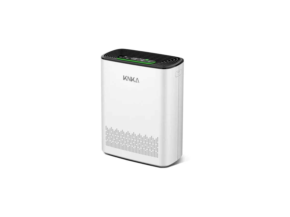 KNKA Purificador de Aire Filtro HEPA sensor inteligente hasta 80 ㎡ Blanco foto 2