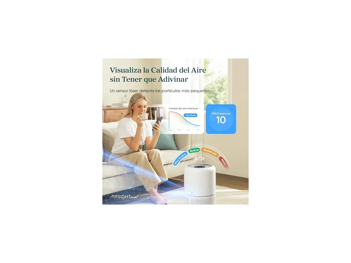 Levoit Core 300S Purificador de Aire con Filtro Hepa, Modo Inteligente foto 3