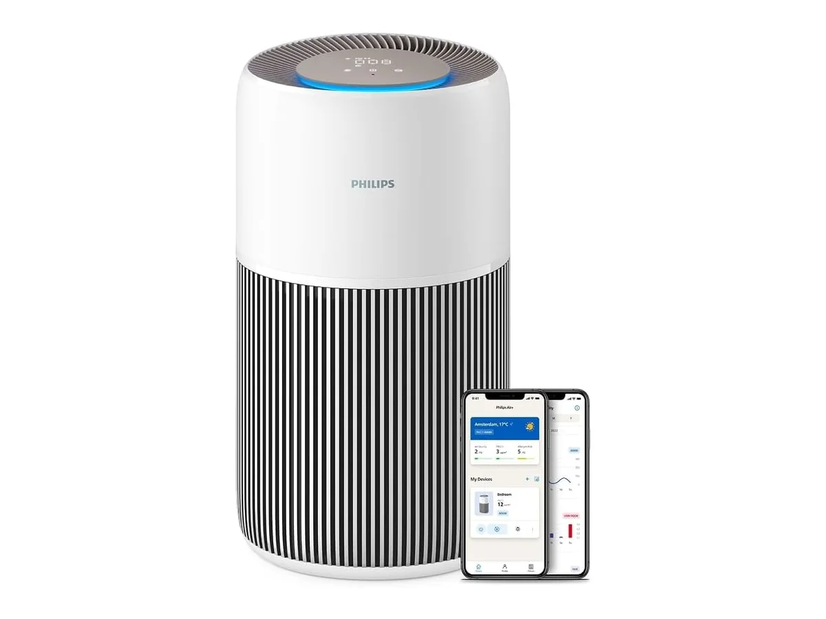 Philips 2200 Purificador de Aire HEPA, 104m², Ultrasilencioso 13dB*, Blanco