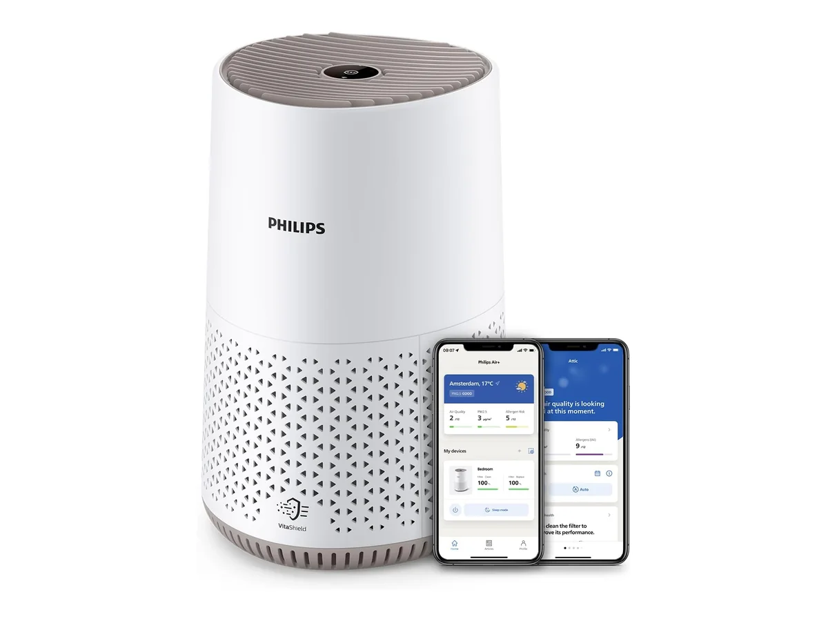 Philips 600i Purificador de Aire HEPA, 44 m², Ultrasilencioso 19dB*, Blanco