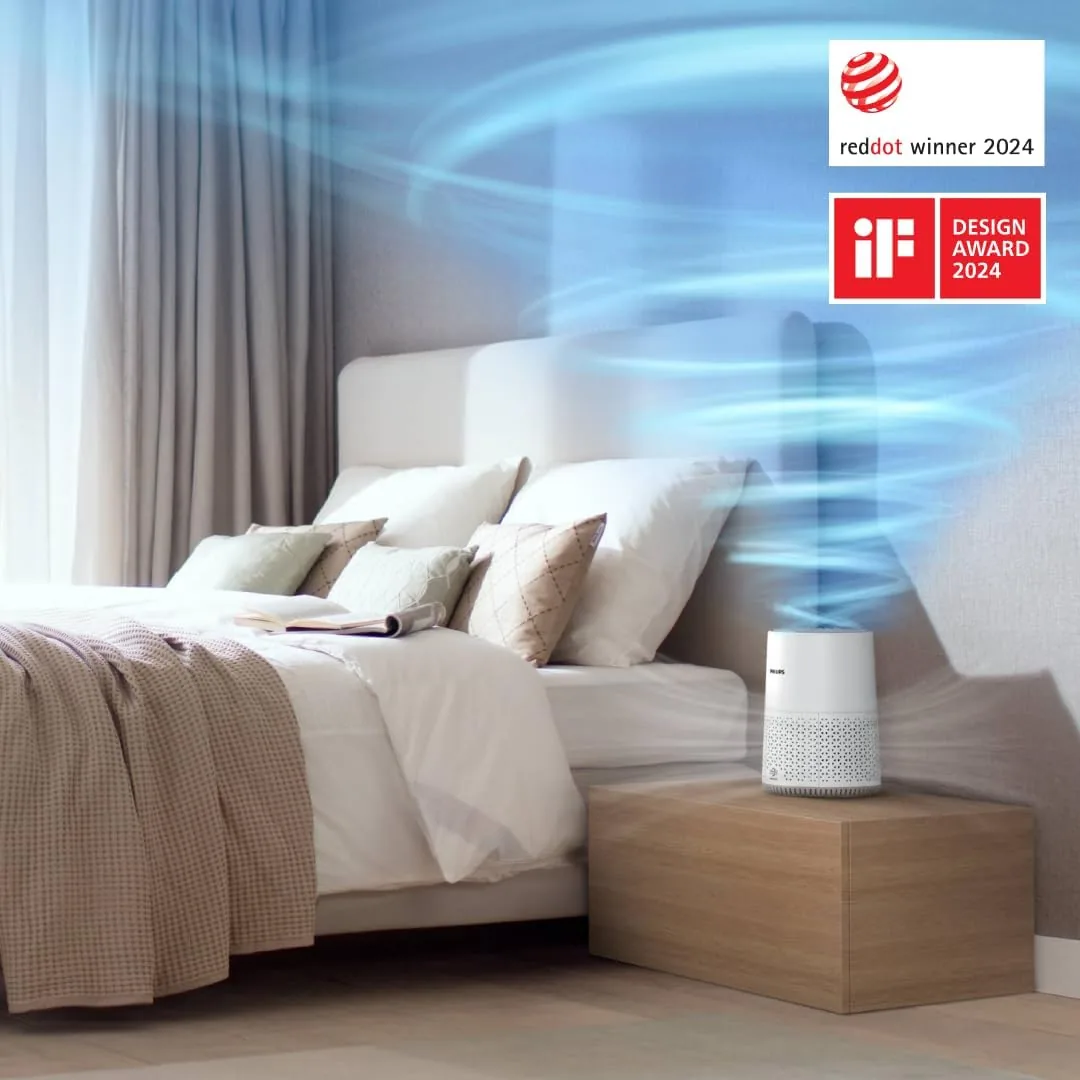 Philips 600i Purificador de Aire HEPA, 44 m², Ultrasilencioso 19dB*, Blanco | CADR 170 m³/h, Filtra el 99,97%, 44 m², ideal para alérgicos, eficiencia energética, control por app Air + (AC0650/10) foto 2