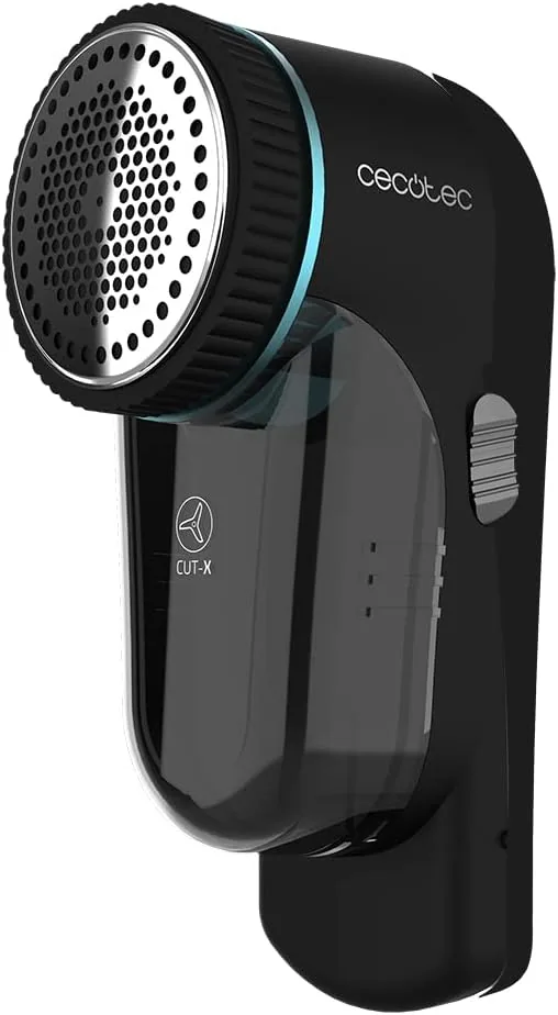 Cecotec Quitapelusas Recargable Cut-X 4500 Garment. 45 Minutos de Autonomía, Rejilla en 3 Tamaños, Sistema de Seguridad, 8800 RPM, Cabezal Regulable y Cepillo de Limpieza, Ergonómico foto 3