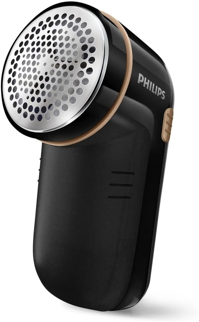 Philips Quitapelusas – 8800 RPM, gran cuchilla, 3 tamaños de malla, seguro en todas las telas, contenedor fácil de limpiar, funciona con 2 pilas AA, diseño compacto (GC026/80) foto 3
