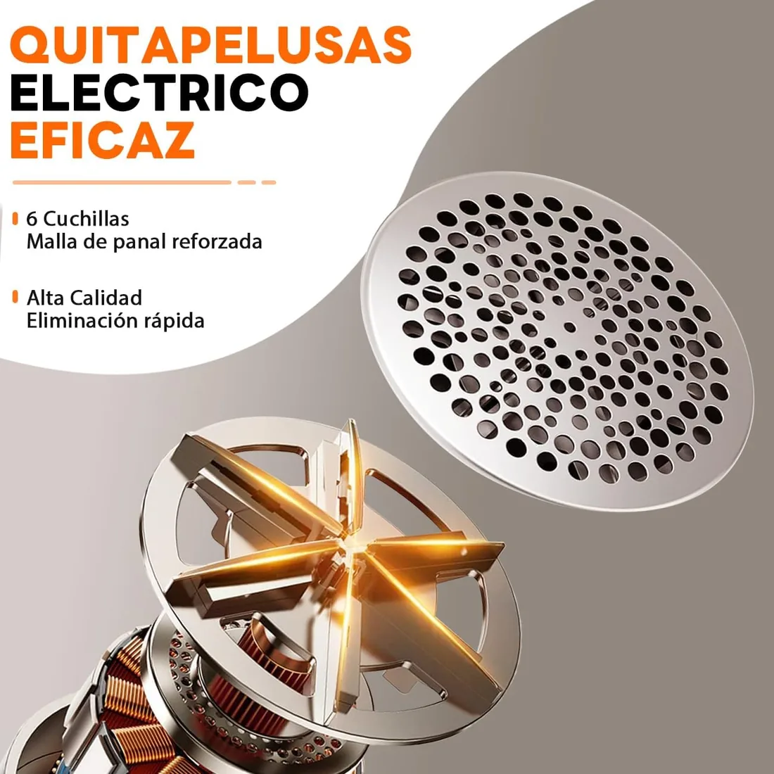 Quitapelusas Electrico Quita Pelusas Ropa - Ziitty Quita Bolas de la Ropa, Pantalla LCD, Carga por Type-C, 6 Hojas, Cuchilla de Quitapelusas Recargable Potente y Eficiente para Ropa y Muebles, Negro foto 3