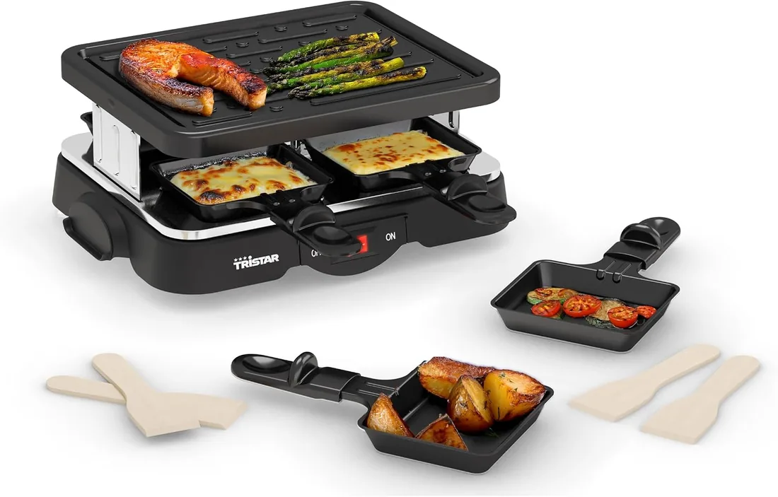 Tristar RA-2949 – Parrilla adecuada para cuatro personas, con grill