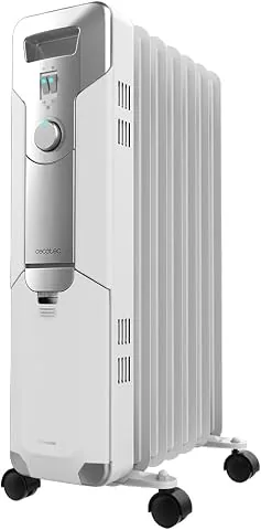 Cecotec Radiador Eléctrico de Aceite ReadyWarm 7000 Space. 7 Módulos, Bajo Consumo, 1500 W, 3 Niveles, Recogecables, Sistema de Seguridad, Ruedas, 15 m2 foto 2