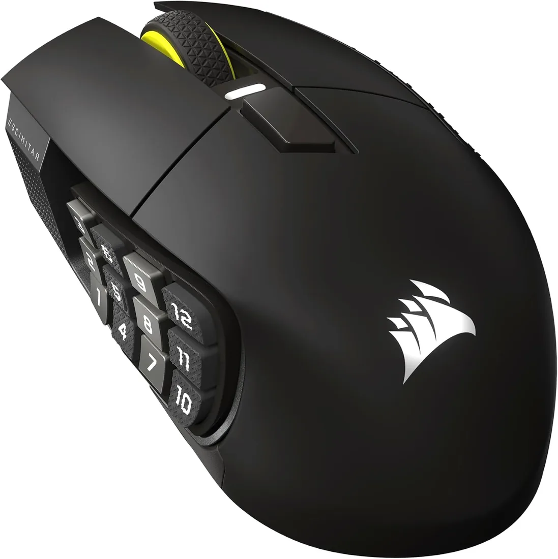 Corsair Scimitar Elite Wireless SE MMO Ratón para Juegos – Gunmetal | 33,000 DPI, 16 Botones Programables, Key Slider Ajustable, Elgato Virtual Stream Deck, 1.000Hz, PC, PS5, PS4, Xbox, Mac