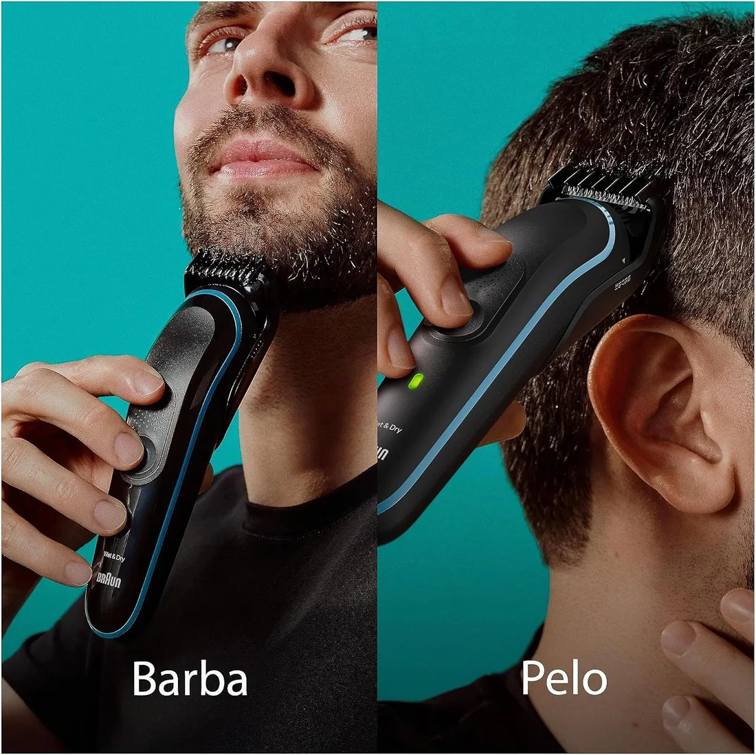 Braun Recortadora de Barba Series 5 Máquina Cortar Pelo, Máquina de Afeitar, Cortapelos Hombre, Kit 10 en 1 para Barba, Pelo, Depilación Masculina, MGK5445 foto 3