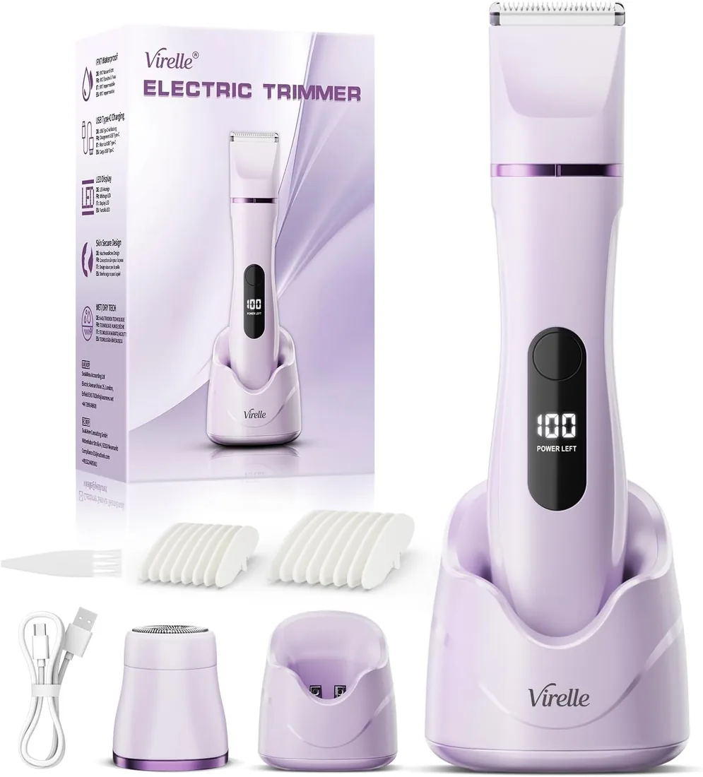 Afeitadora Electrica Mujer, Rasuradora Zona Intima (Cara, Piernas y Cuerpo)