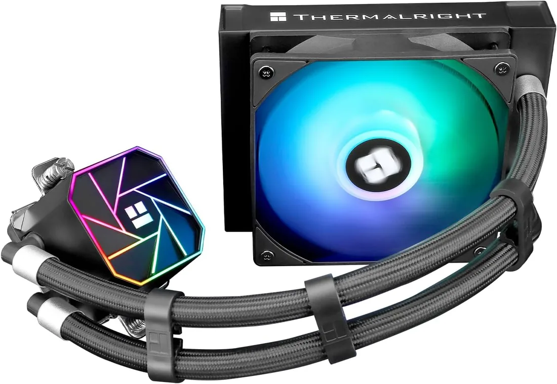 Thermalright TR Aqua Elite 120 V3 Aio Ventilador para CPU (120 filas de refrigeración líquida, ARGB-PWM, para Intel LGA115X/1200/1700/1851, AMD: AM4/AM5)