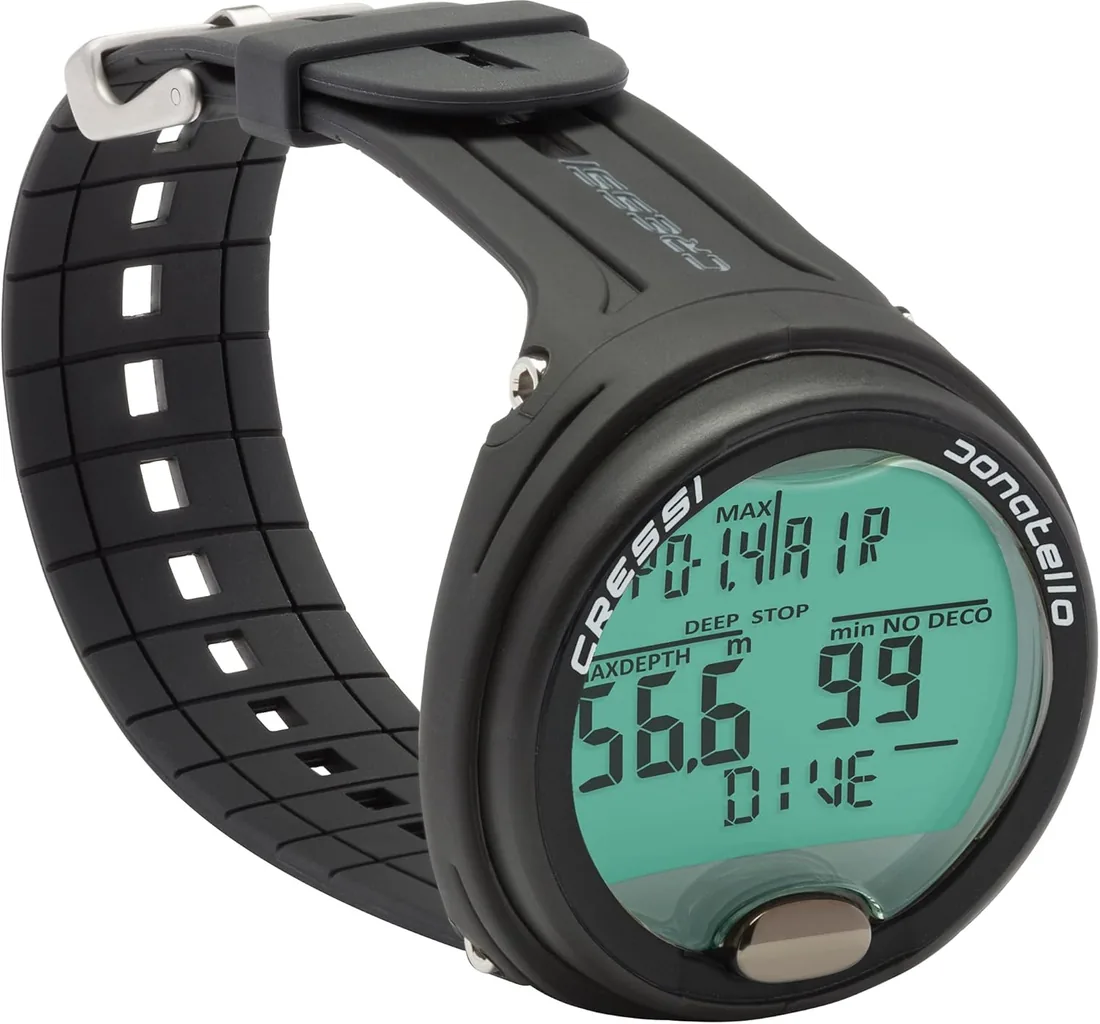 CRESSI Donatello Diving Computer - Ordenador Profesional de Buceo de Muñeca para Buceo y Apnea, Talla única, Unisex Adultos