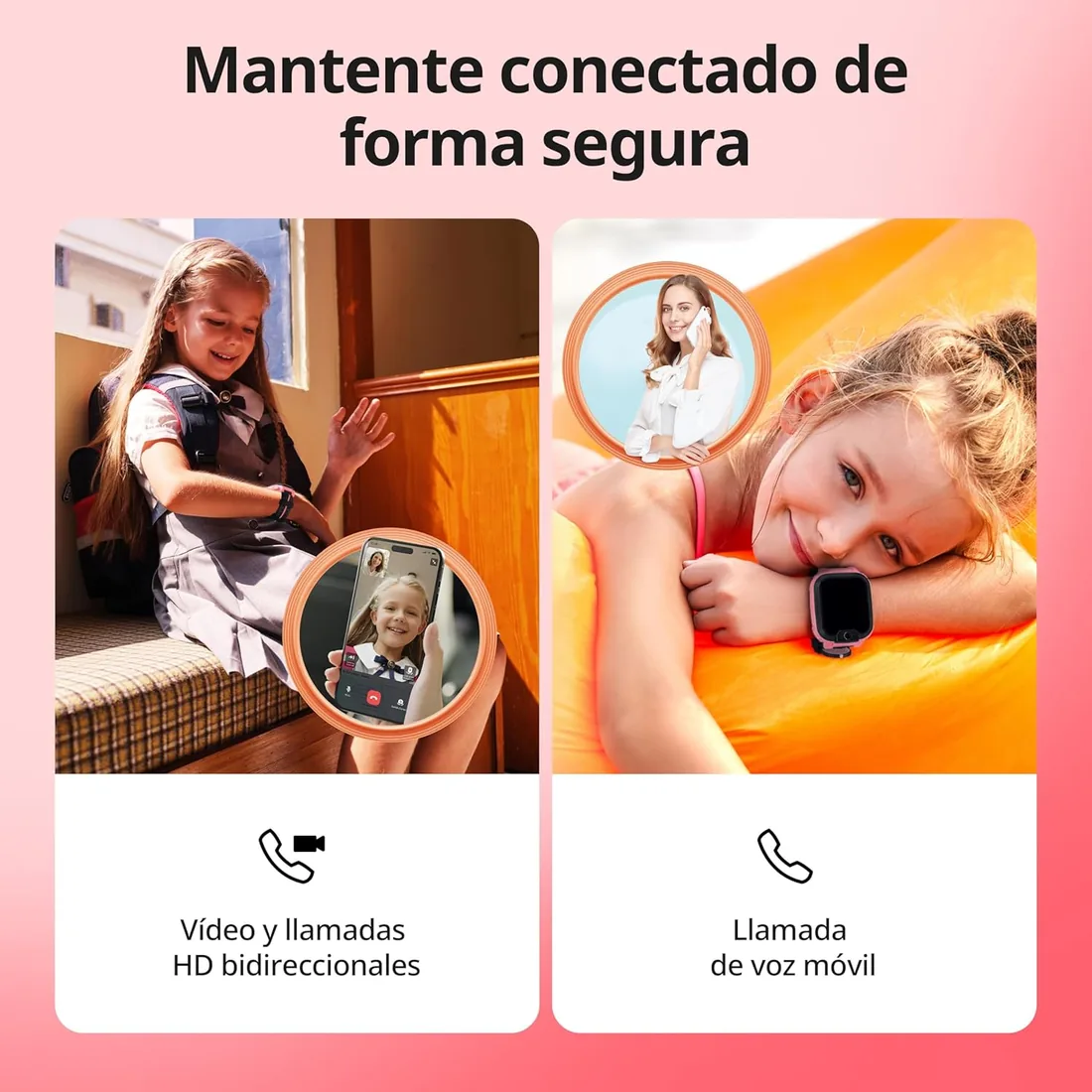 imoo Z1 Reloj Inteligente Niño con Videollamadas, GPS, SIM, IPX8, Seguro | Videollamadas HD, VoLTE, Chat, Ranura SIM, Localizador GPS, SOS, Impermeable IPX8, Cámara, Modo Clase, Sistema seguro foto 3