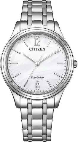 Eco-Drive - Reloj Solar para Mujer con Correa de eslabones de Acero Inoxidable con 33 mm de diámetro en Diferentes Variantes foto 2