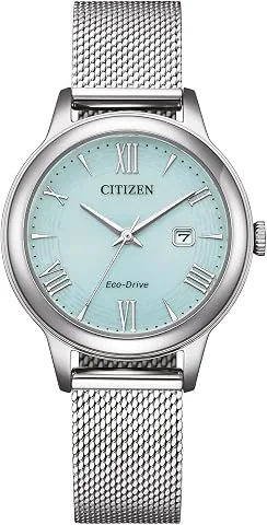 Eco-Drive - Reloj Solar para Mujer con Correa de Malla de Acero Inoxidable y Fecha en Diferentes Variantes